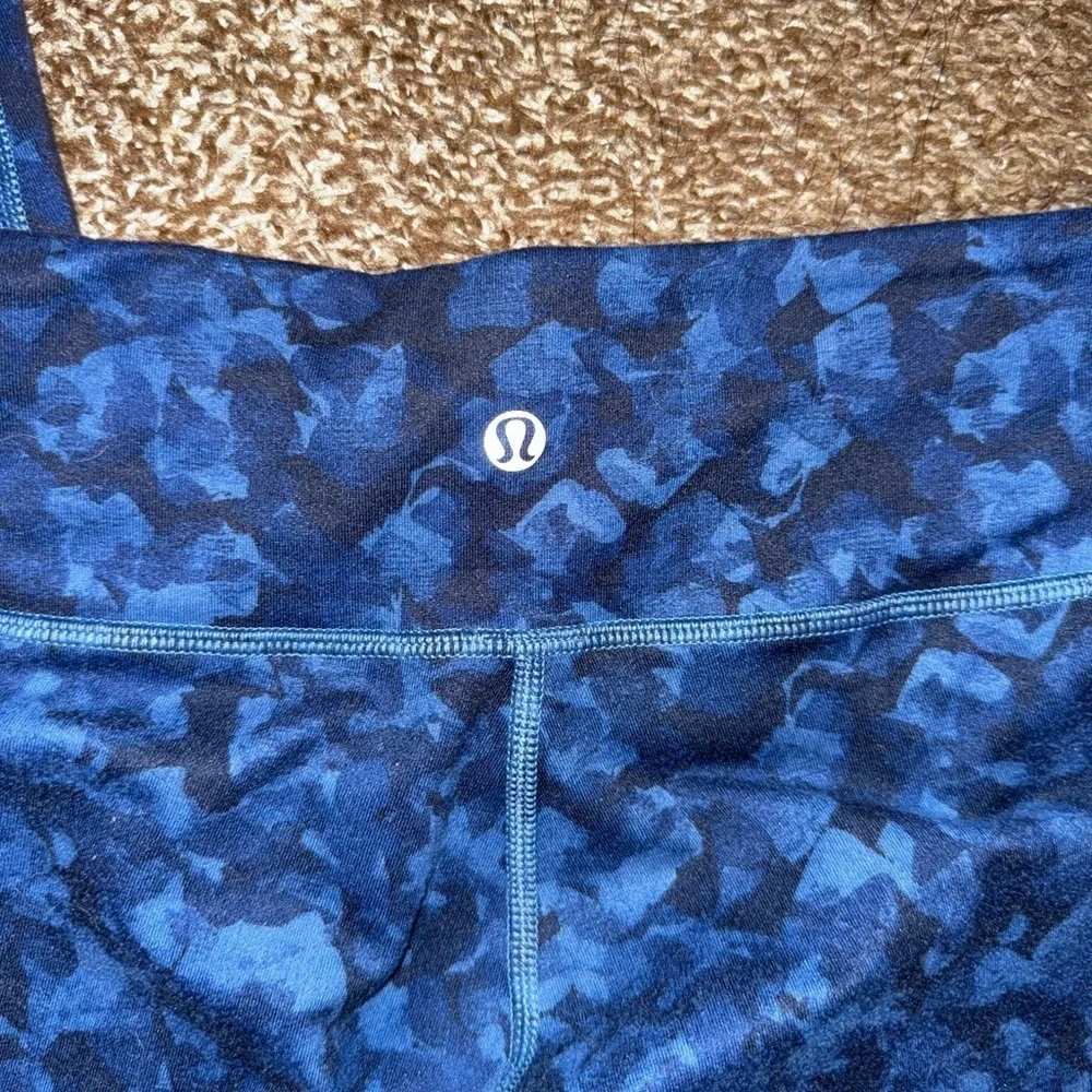 Lululemon Mystic Jungle Hawk Blue Leggings